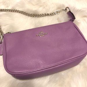 Mini purple Coach bag